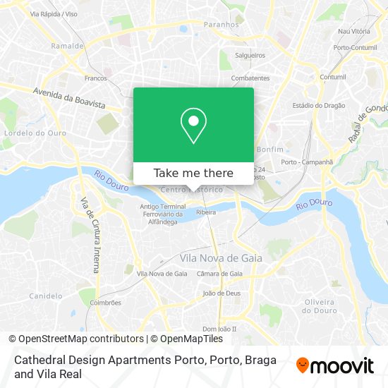 Cathedral Design Apartments Porto map