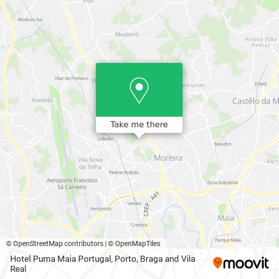 Hotel Puma Maia Portugal mapa