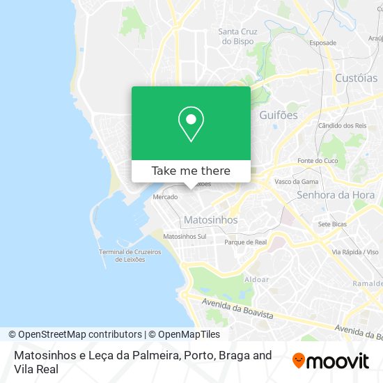 Matosinhos e Leça da Palmeira mapa