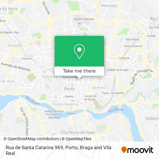 Rua de Santa Catarina 969 mapa