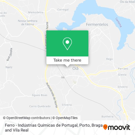Ferro - Indústrias Químicas de Portugal map