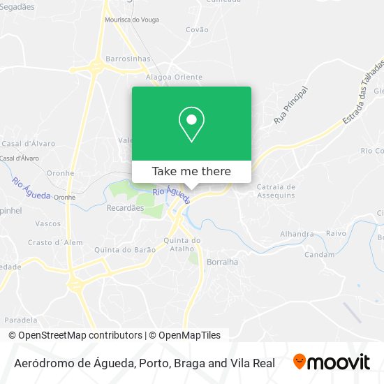 Aeródromo de Águeda mapa
