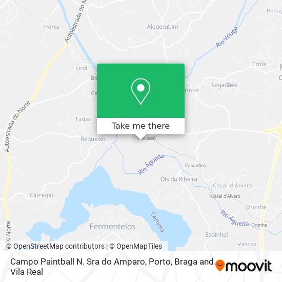 Campo Paintball N. Sra do Amparo mapa
