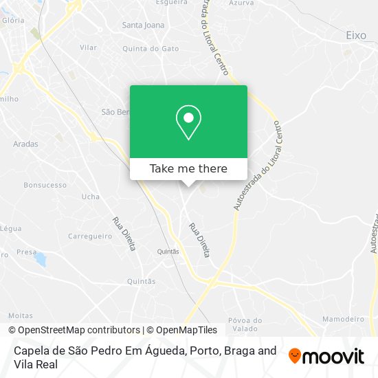 Capela de São Pedro Em Águeda map