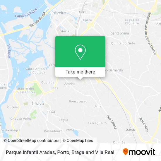 Parque Infantil Aradas map