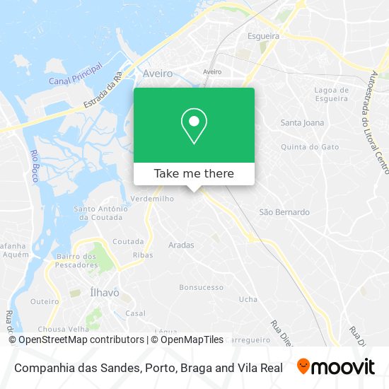 Companhia das Sandes map