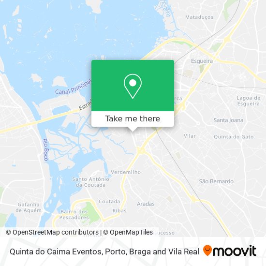 Quinta do Caima Eventos mapa