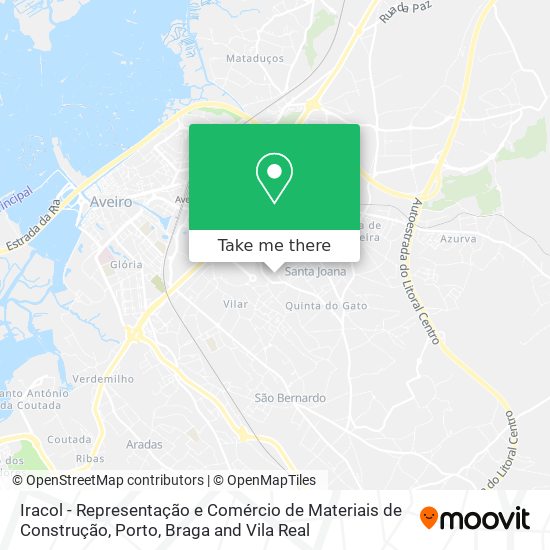 Iracol - Representação e Comércio de Materiais de Construção mapa