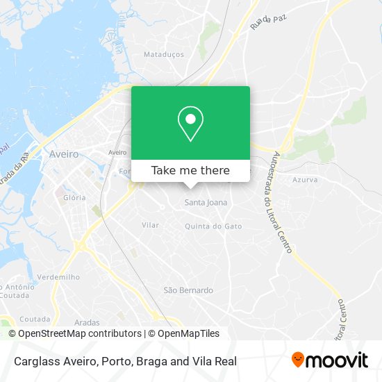 Carglass Aveiro mapa