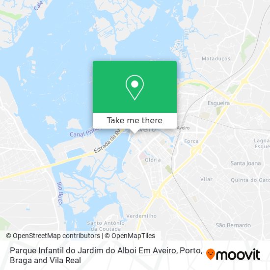 Parque Infantil do Jardim do Alboi Em Aveiro map