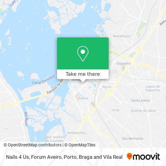 Nails 4 Us, Forum Aveiro mapa