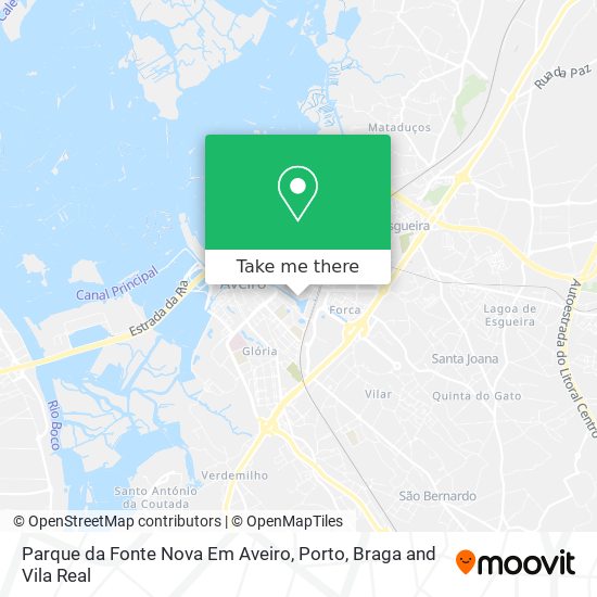 Parque da Fonte Nova Em Aveiro map