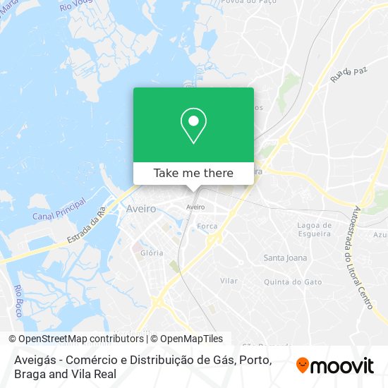 Aveigás - Comércio e Distribuição de Gás map