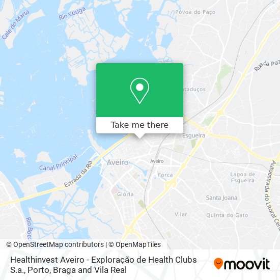 Healthinvest Aveiro - Exploração de Health Clubs S.a. mapa