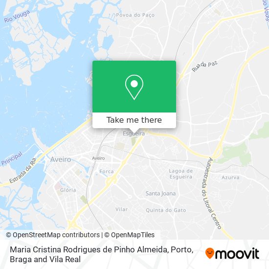 Maria Cristina Rodrigues de Pinho Almeida map