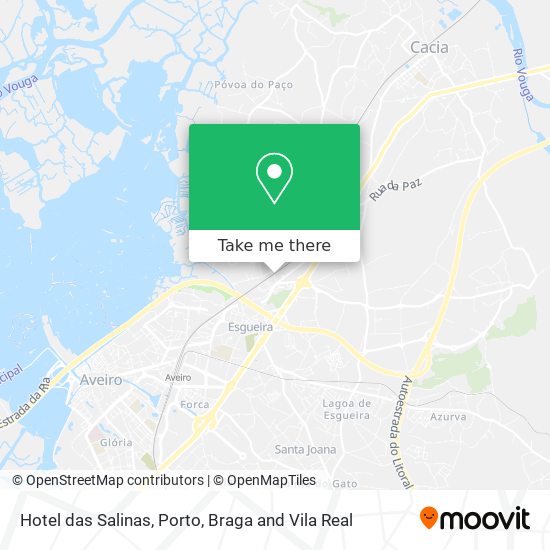 Hotel das Salinas map
