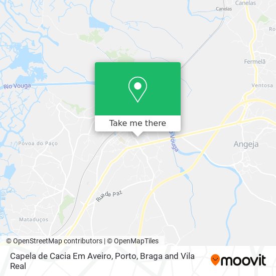 Capela de Cacia Em Aveiro map
