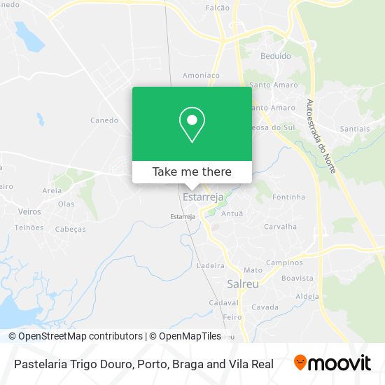 Pastelaria Trigo Douro map
