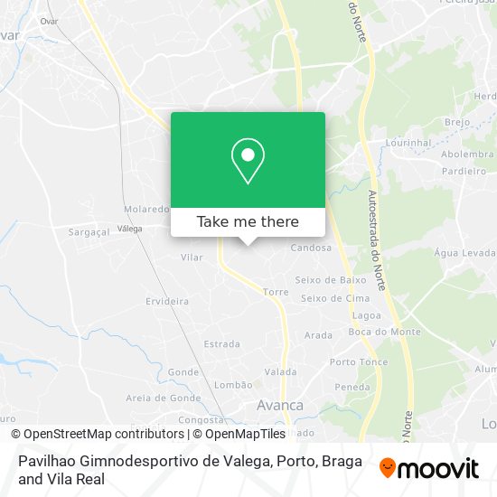 Pavilhao Gimnodesportivo de Valega map