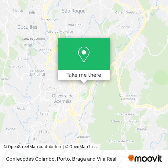Confecções Colimbo map