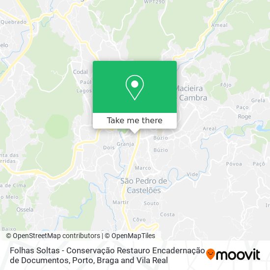 Folhas Soltas - Conservação Restauro Encadernação de Documentos map