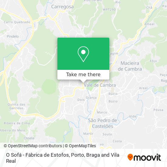 O Sofá - Fábrica de Estofos map