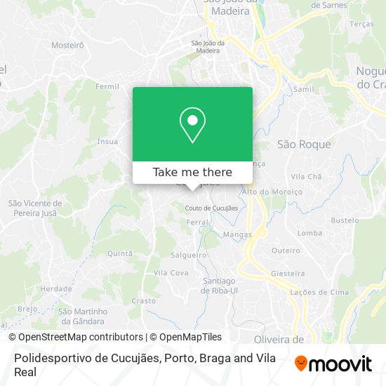 Polidesportivo de Cucujães map