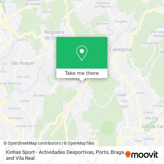 Kinhas Sport - Actividades Desportivas map