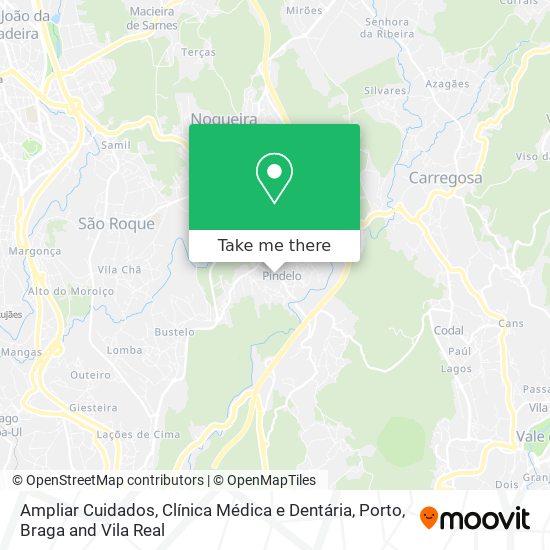 Ampliar Cuidados, Clínica Médica e Dentária map