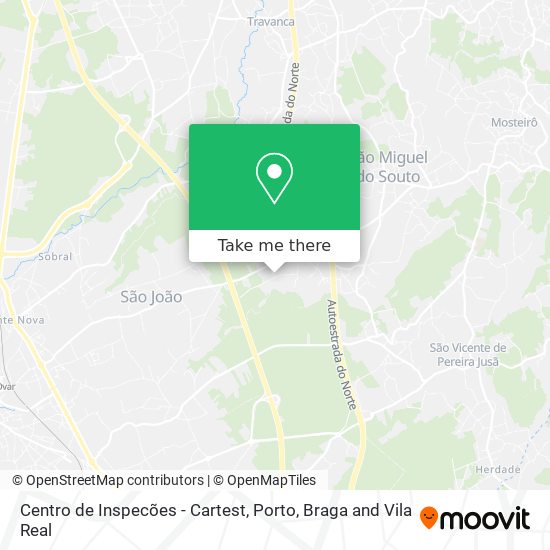 Centro de Inspecões - Cartest map