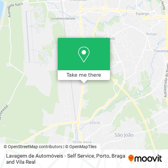 Lavagem de Automóveis - Self Service map