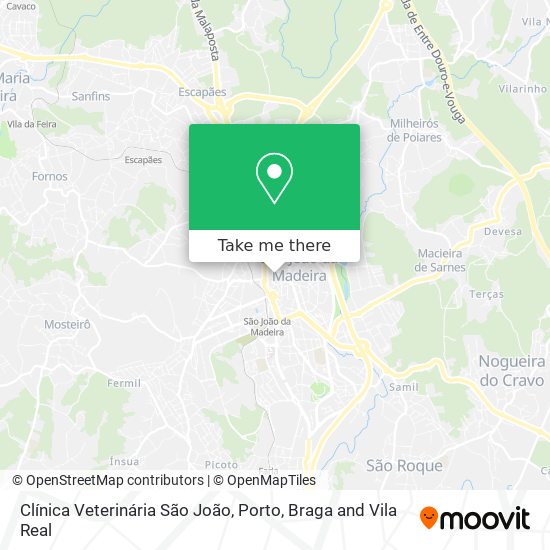 Clínica Veterinária São João map