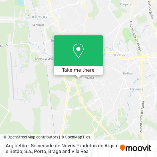 Argibetão - Sociedade de Novos Produtos de Argila e Betão, S.a. mapa