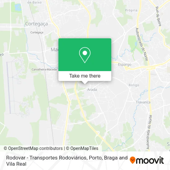Rodovar - Transportes Rodoviários map