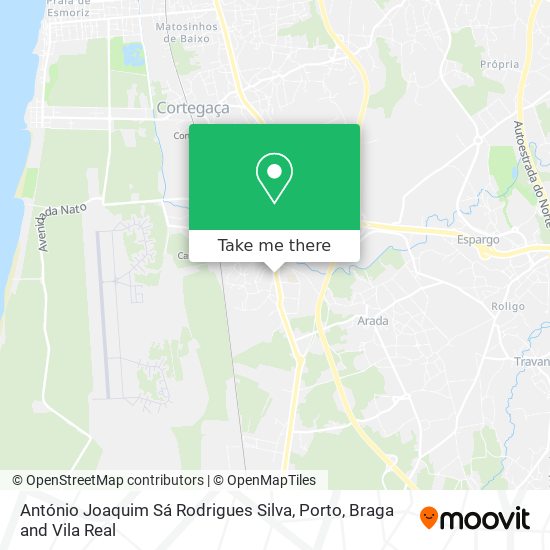 António Joaquim Sá Rodrigues Silva mapa