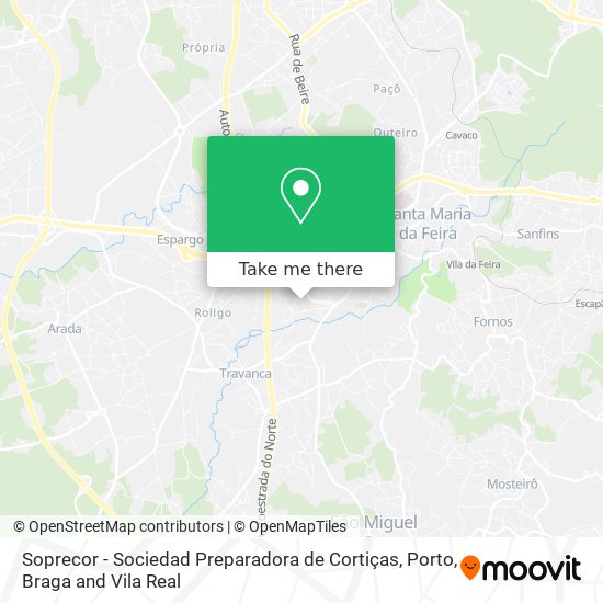 Soprecor - Sociedad Preparadora de Cortiças mapa