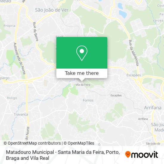 Matadouro Municipal - Santa Maria da Feira map