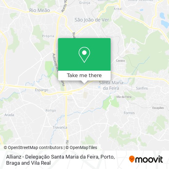 Allianz - Delegação Santa Maria da Feira map