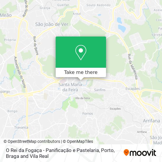 O Rei da Fogaça - Panificação e Pastelaria mapa