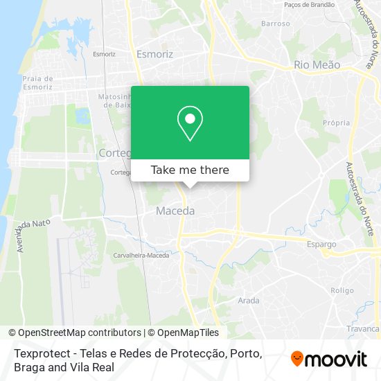 Texprotect - Telas e Redes de Protecção map