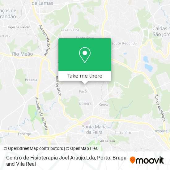 Centro de Fisioterapia Joel Araujo,Lda mapa