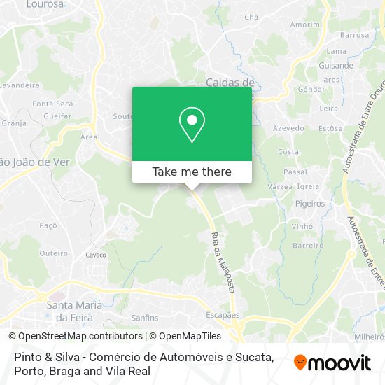 Pinto & Silva - Comércio de Automóveis e Sucata map