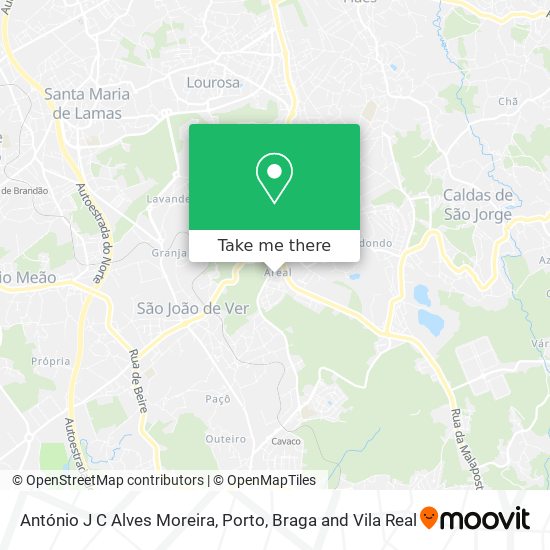 António J C Alves Moreira map