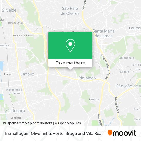 Esmaltagem Oliveirinha mapa