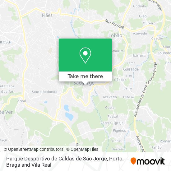 Parque Desportivo de Caldas de São Jorge map