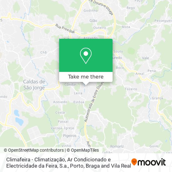 Climafeira - Climatização, Ar Condicionado e Electricidade da Feira, S.a. mapa