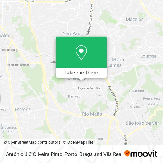 António J C Oliveira Pinto map