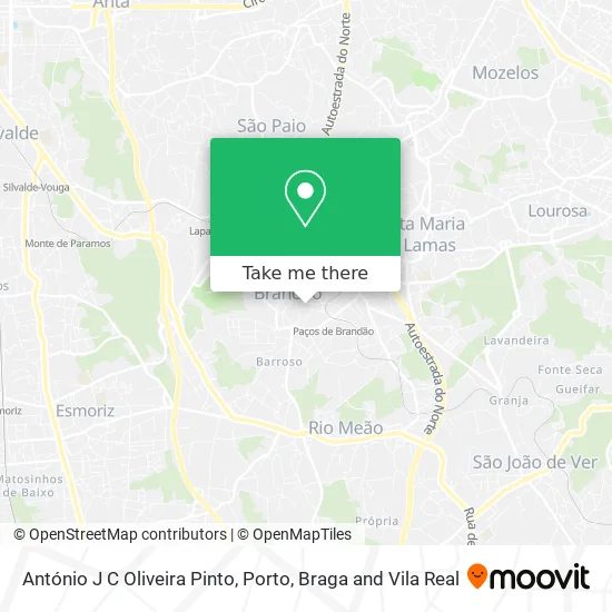António J C Oliveira Pinto map