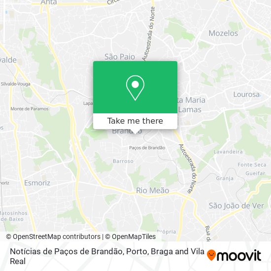 Notícias de Paços de Brandão mapa