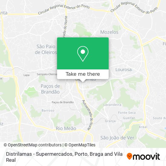 Distrilamas - Supermercados mapa